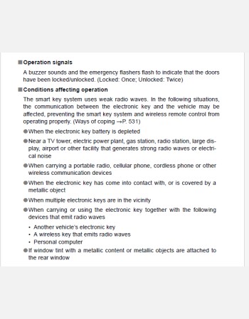 toyota land cruiser  200 series 2010 owners manual